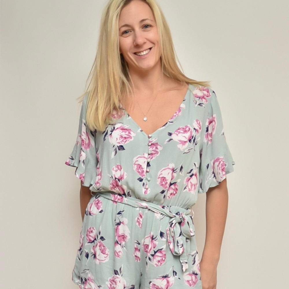 Spring Floral Romper